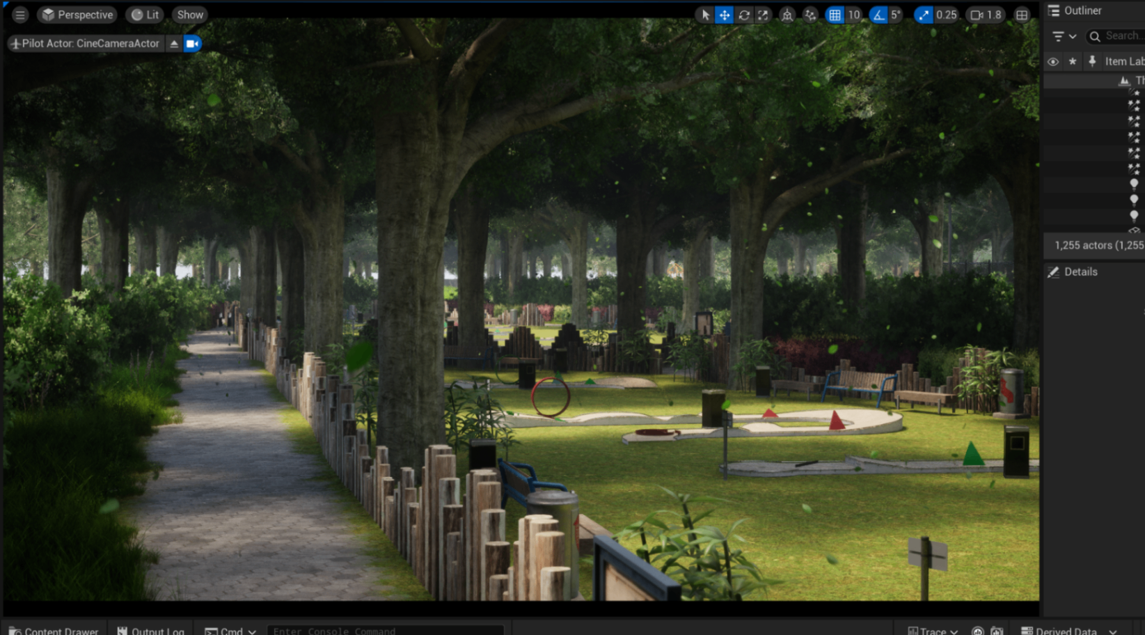Elevate - landscaped park walkway