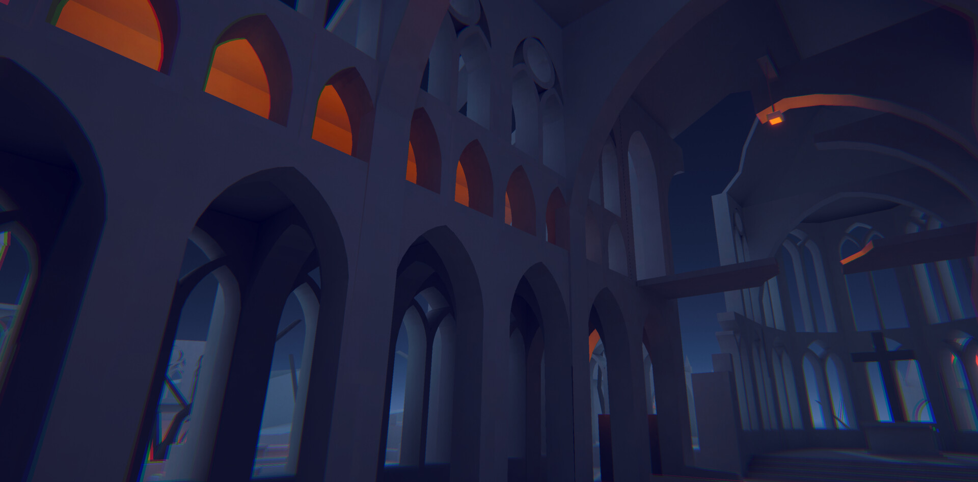 Lighting Navigation — cathedral interior